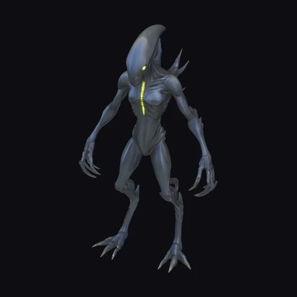Alien Creature with Bioluminescence