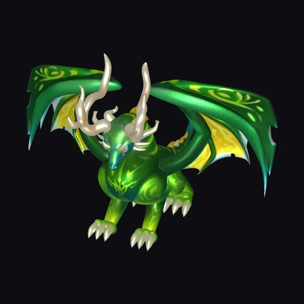 Emerald Antlered Dragon