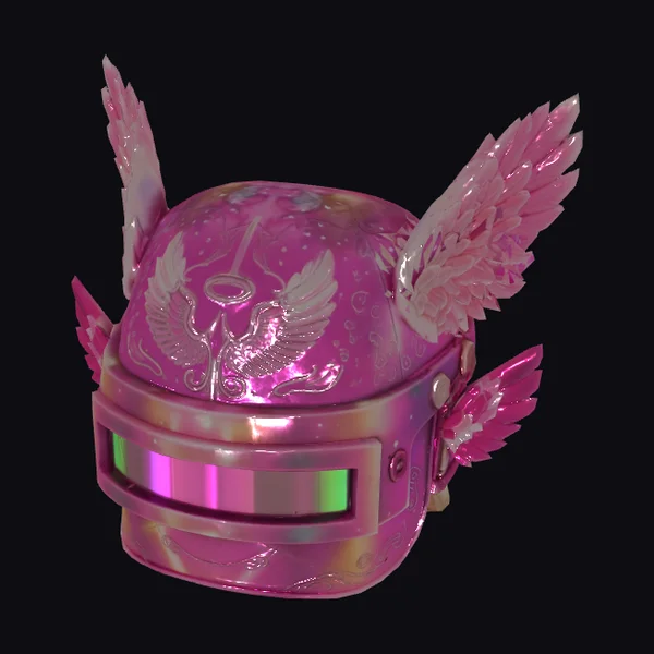 Pink Winged Helmet