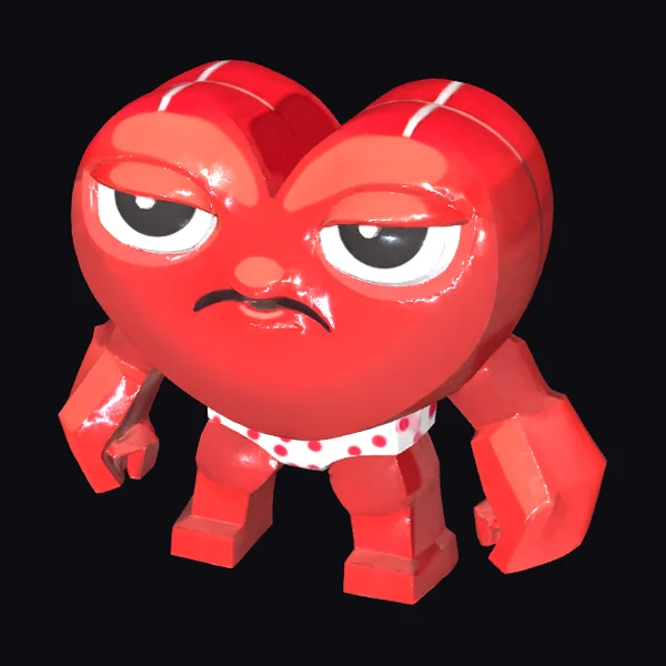 Angry Heart Character