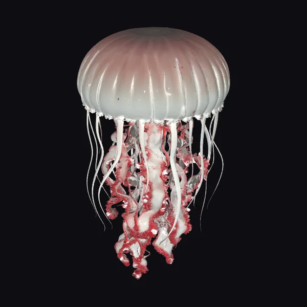Crimson Cascade Jellyfish