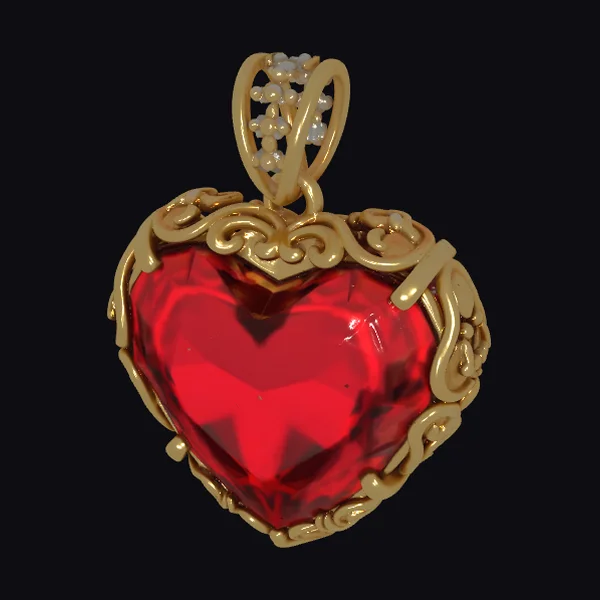 Golden Heart Pendant