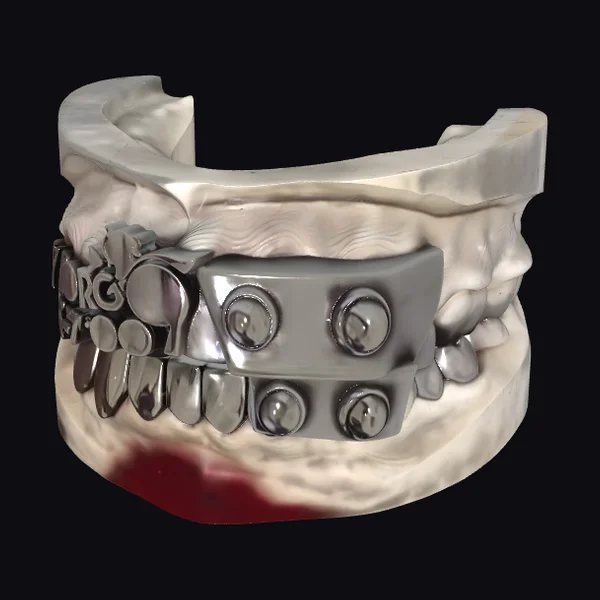 Chrome Dental Grillz Jawbone