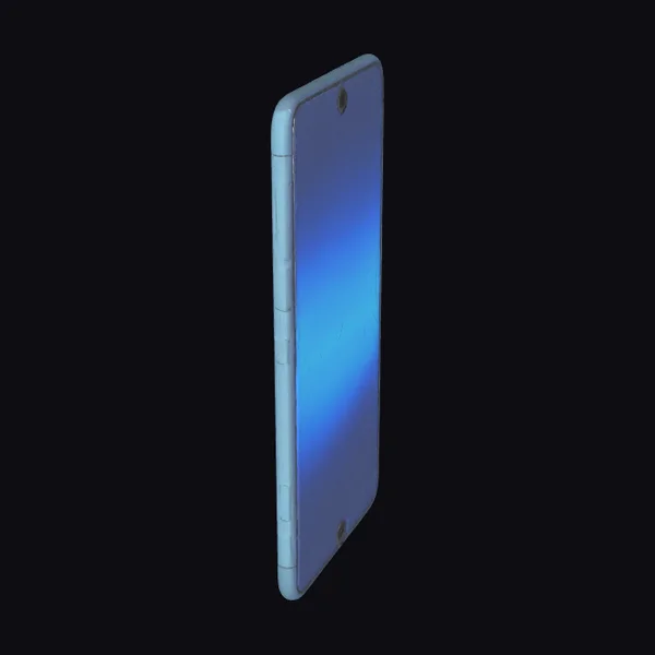 Blue Smartphone Side View