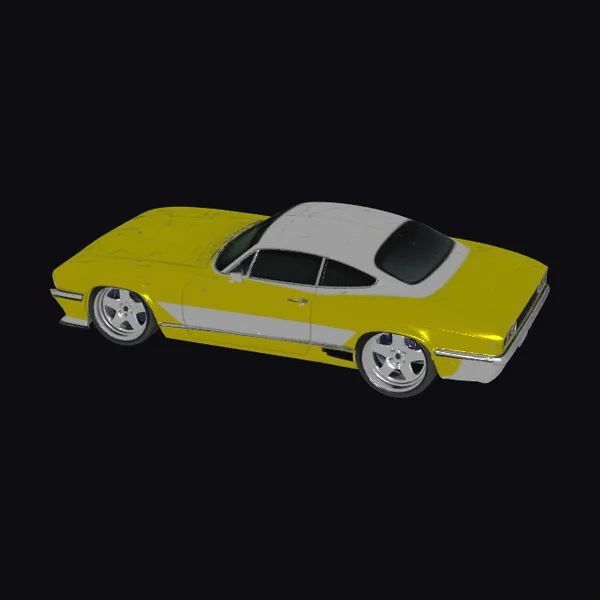 Yellow Vintage Coupe