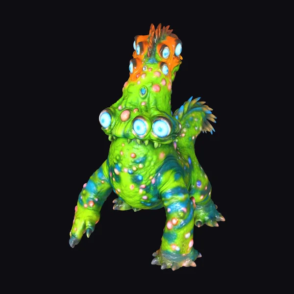 Alien Creature with Bulging Eyes