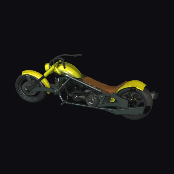 Yellow Chopper Bike