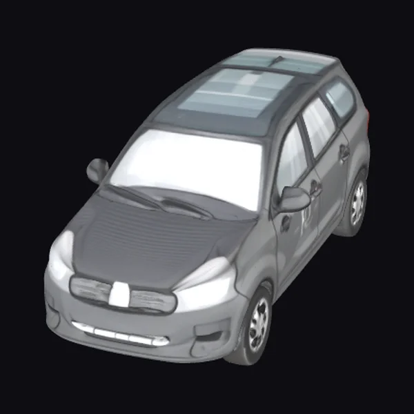 Gray Hatchback Car