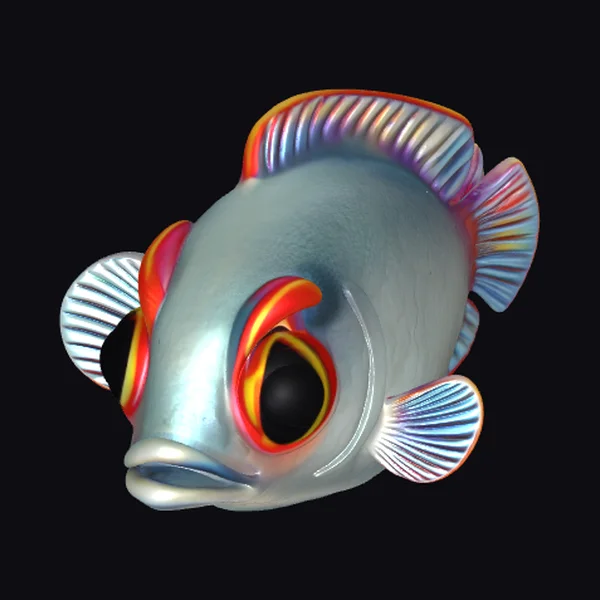 Iridescent Fish Head