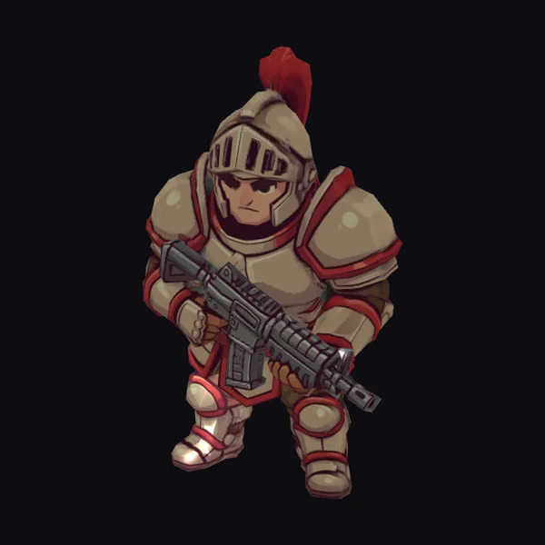 Ancient Warrior with Rifle