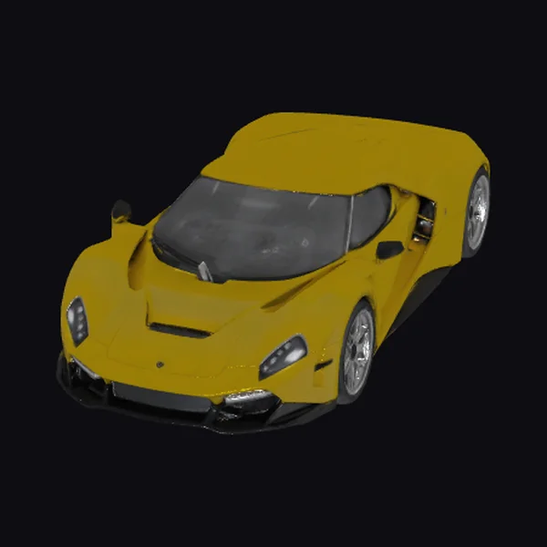 Yellow Sports Car