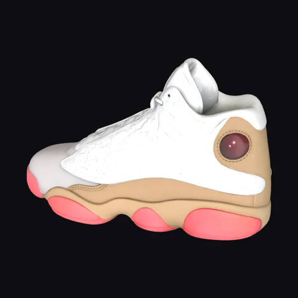 Sneaker with Pink Accents