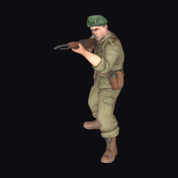 WWII British Commando Firing