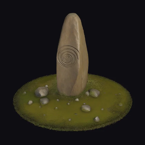 Ancient Stone Menhir Monument