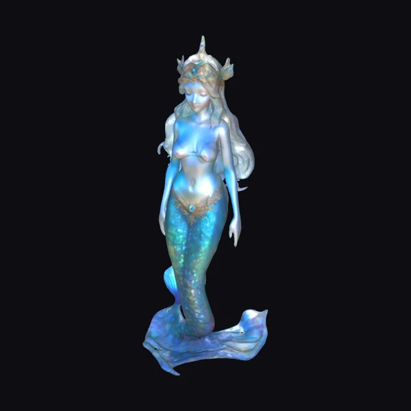 Iridescent Mermaid Figurine