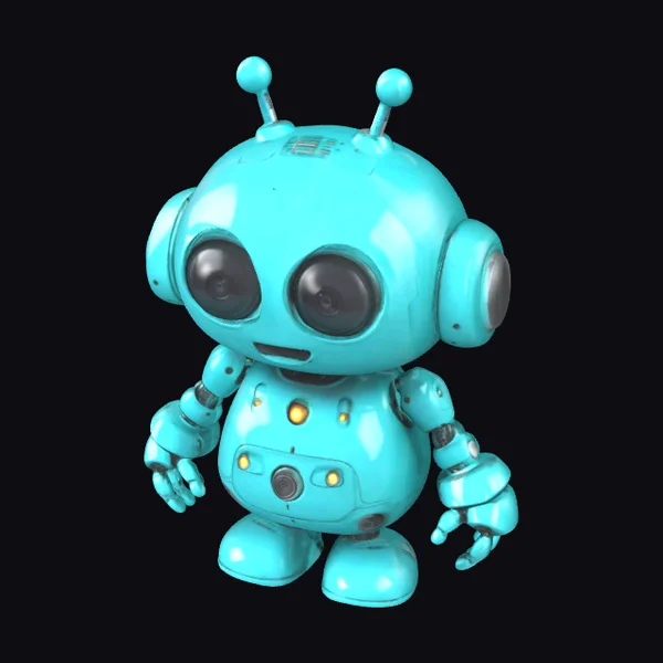 Cute Cyan Robot