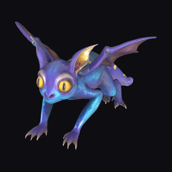 Purple Winged Creature