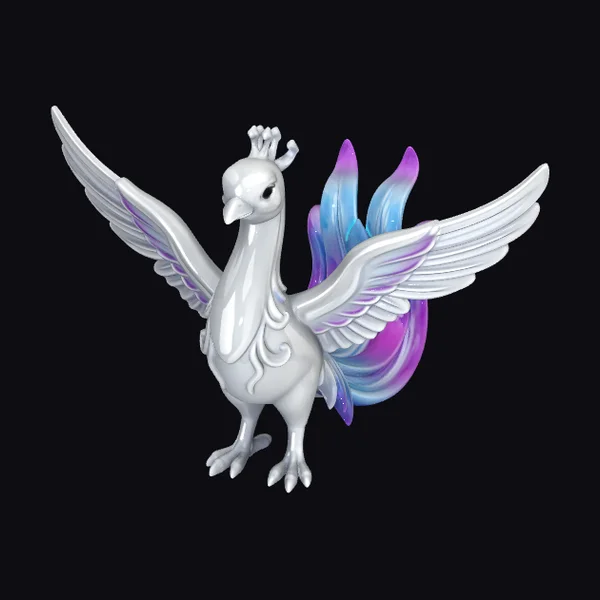 Mythical Bird with Crown