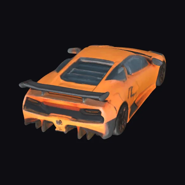 Orange Desert Supercar