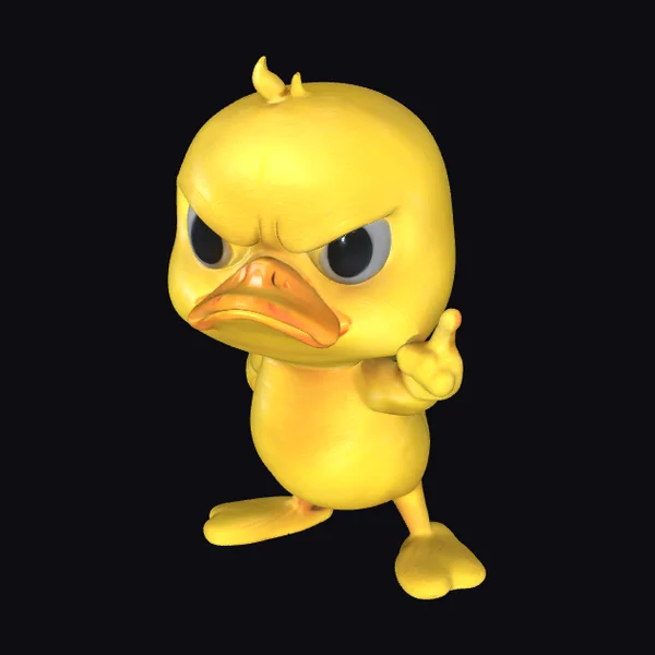 Angry Yellow Duckling