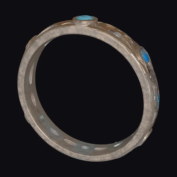 Filigree Sapphire Band