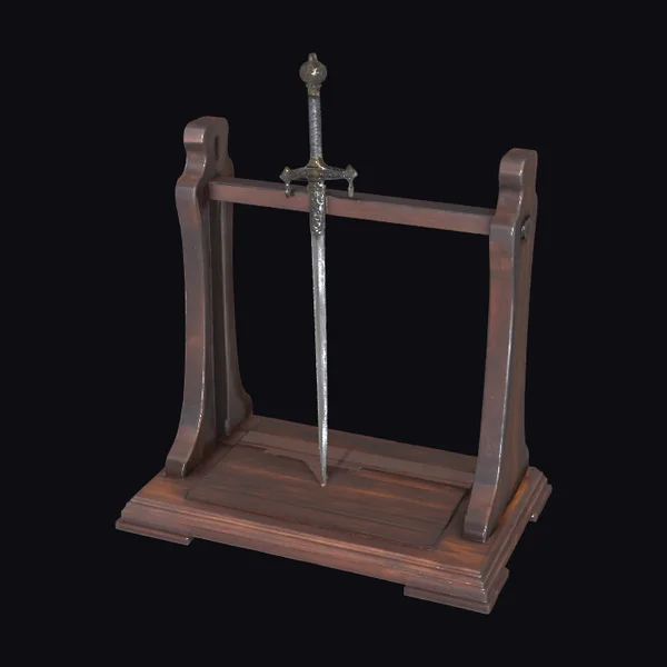 Wooden Sword Display Stand