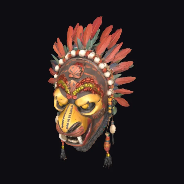 Zulu Tribal Ceremonial Mask