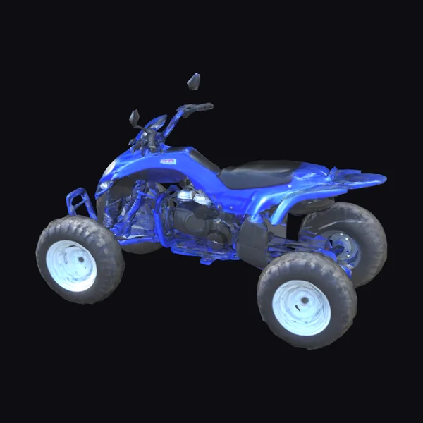 Blue All Terrain Vehicle