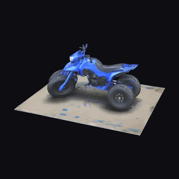 Blue All Terrain Vehicle