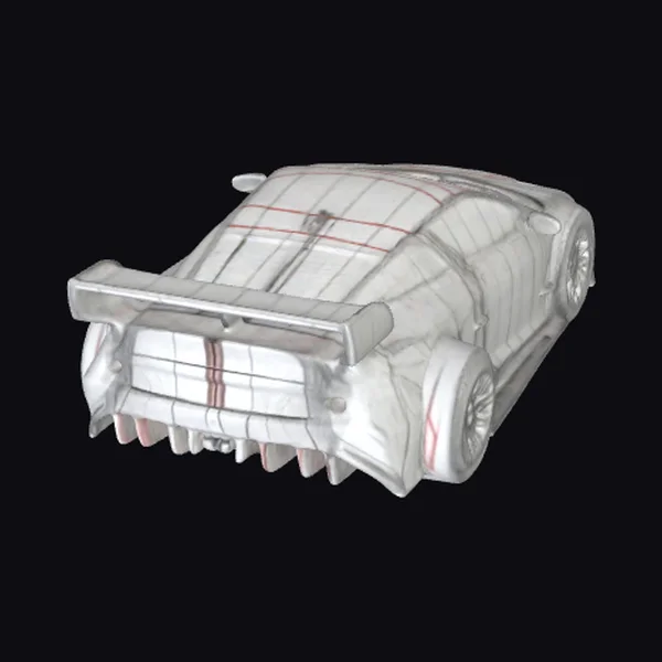 Transparent Sports Car