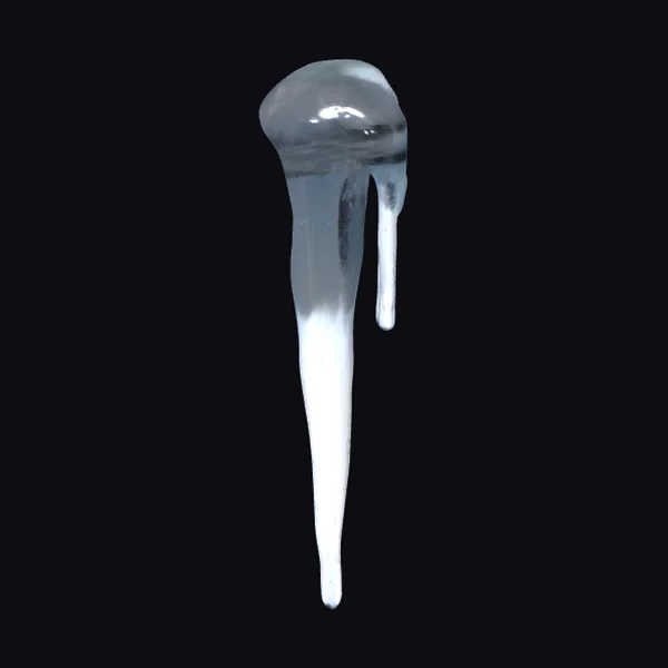 Melting Icicle Droplet