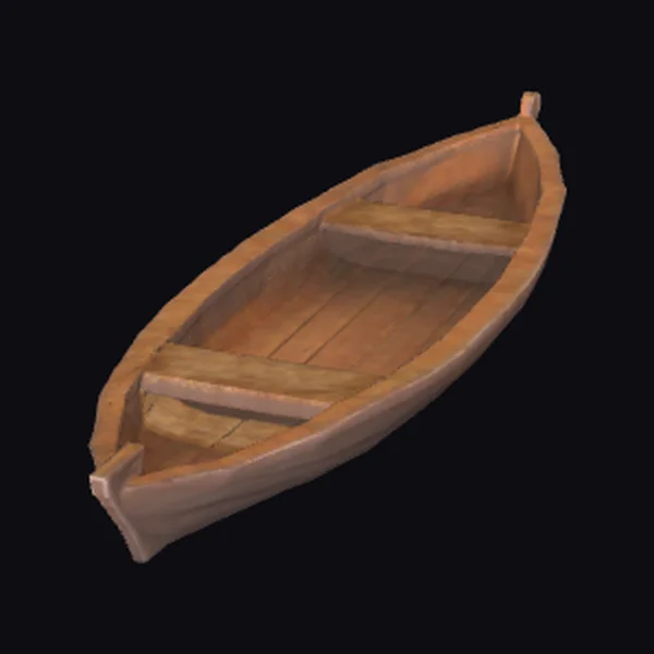 Wooden Rowboat