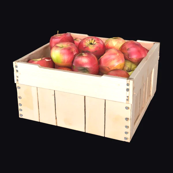 Wooden Crate of Apples