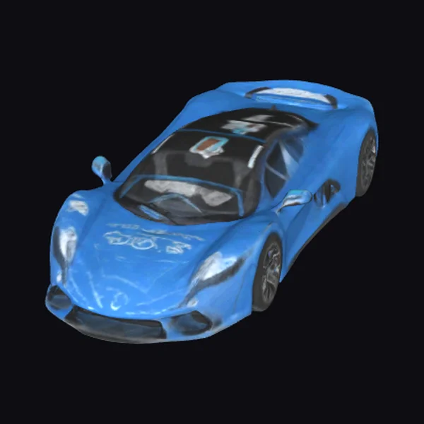 Blue Racing Supercar
