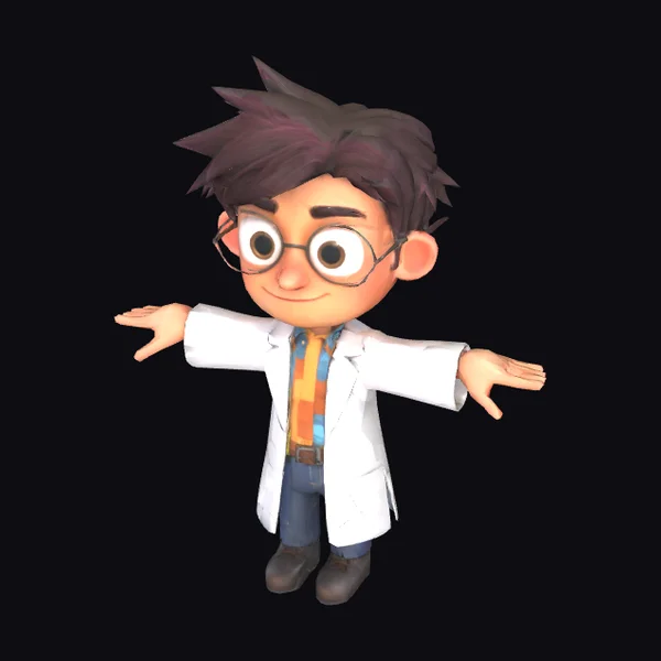 Young Scientist in Labcoat
