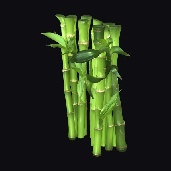 Emerald Bamboo Stalks