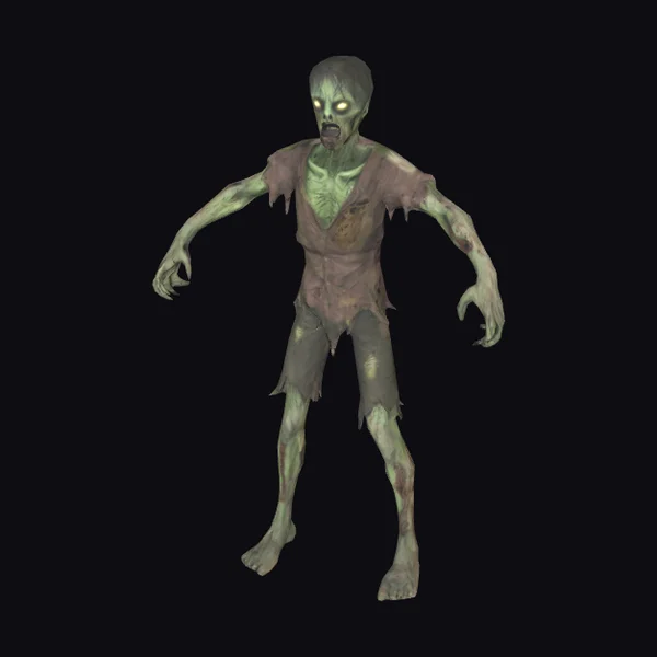 Zombified Male Figure