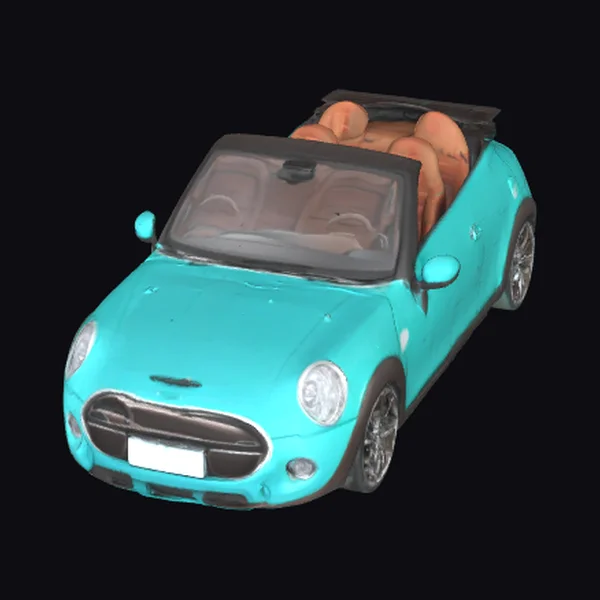 Turquoise Convertible Car