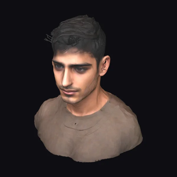 Young Iranian Man Bust