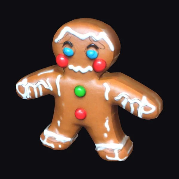 Worried Gingerbread Man