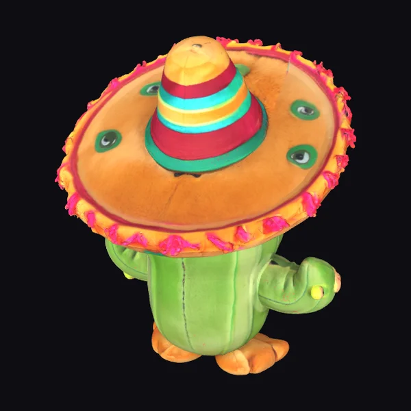 Cactus Plush Toy Sombrero