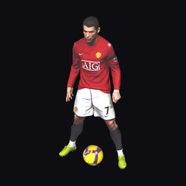 Soccer Player with Ball