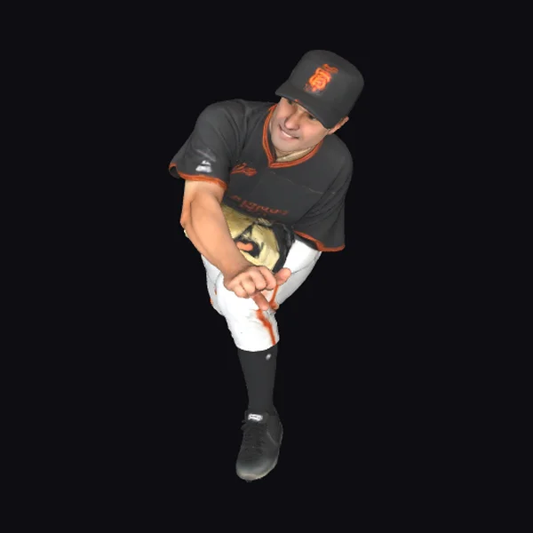 Baseball Player in Action