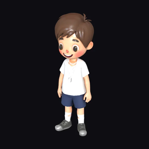 Cute Cartoon Sports Coach