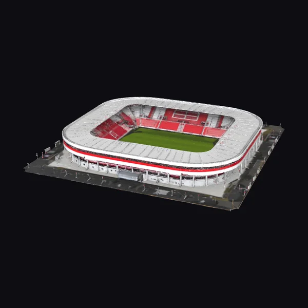 Soccer Stadium Aerial View