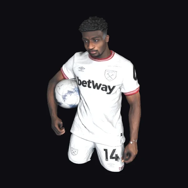 Soccer Player with Ball