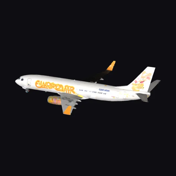 Airplane with Cartoon Characters