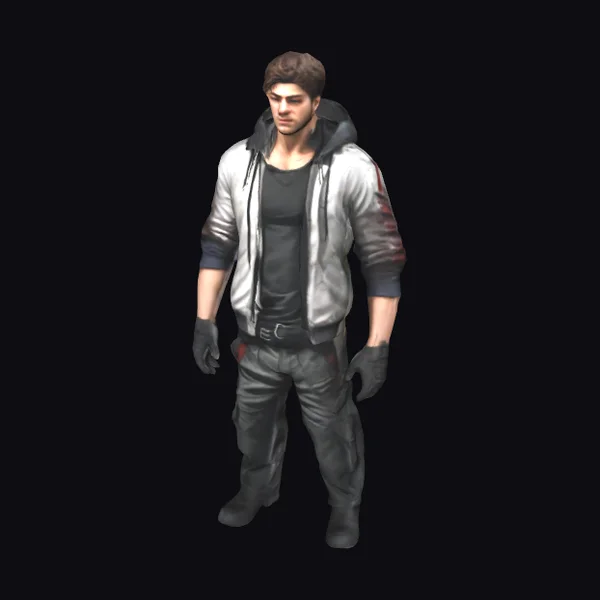 Young Male Hoodie Figure