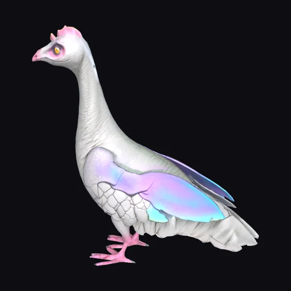 Iridescent Bird Creature