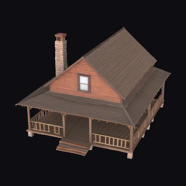 Old West Wooden Home